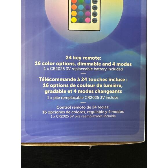 GLOBE LED Integrated Rechargeable Crystal Portable Touch Lamp with Remote New - Picture 16 of 16